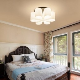 Integrert Innfelt Lampe I Rustikt Hyttestil Med 6 Lys