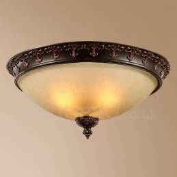 Rustikk Hytte Med Én Lyskilde, Integrert Metalllampe, Innfelt