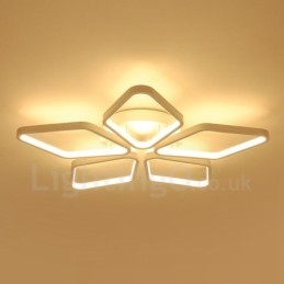 5-Lys Moderne, Samtidskunst Integrert Metalllampe Med Innfelt Montering
