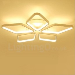 5-Lys Moderne, Samtidskunst Integrert Metalllampe Med Innfelt Montering