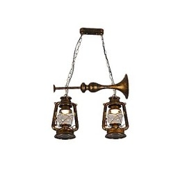 Rustikk Lodge Vintage Retro Mini-Stil Metall Pendellampe