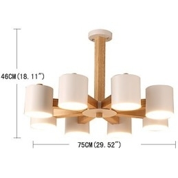 Lysekrone Med 8 Lys Moderne Samtidsstil Tradisjonell Klassisk Vintage Landlig Treelement For Tre