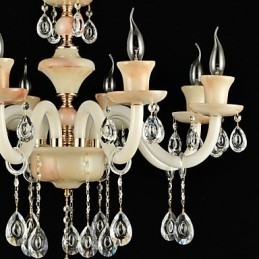Moderne Samtids Tradisjonell Klassisk Galvanisert Funksjon For Krystall Mini-Style Metalllysekrone