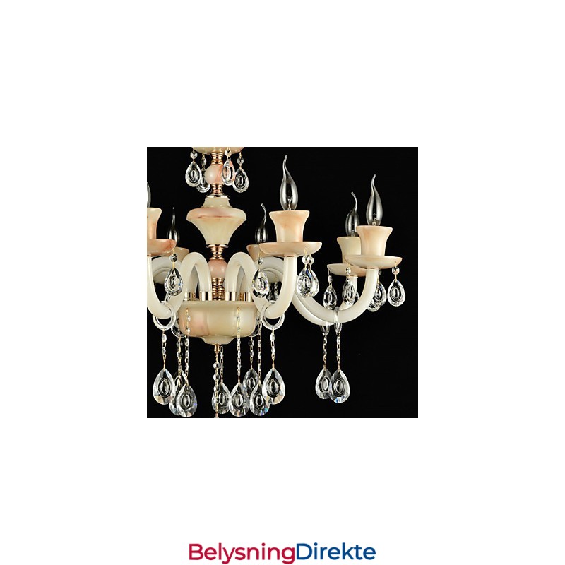 Moderne Samtids Tradisjonell Klassisk Galvanisert Funksjon For Krystall Mini-Style Metalllysekrone