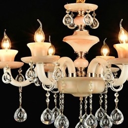 Moderne Samtids Tradisjonell Klassisk Galvanisert Funksjon For Krystall Mini-Style Metalllysekrone