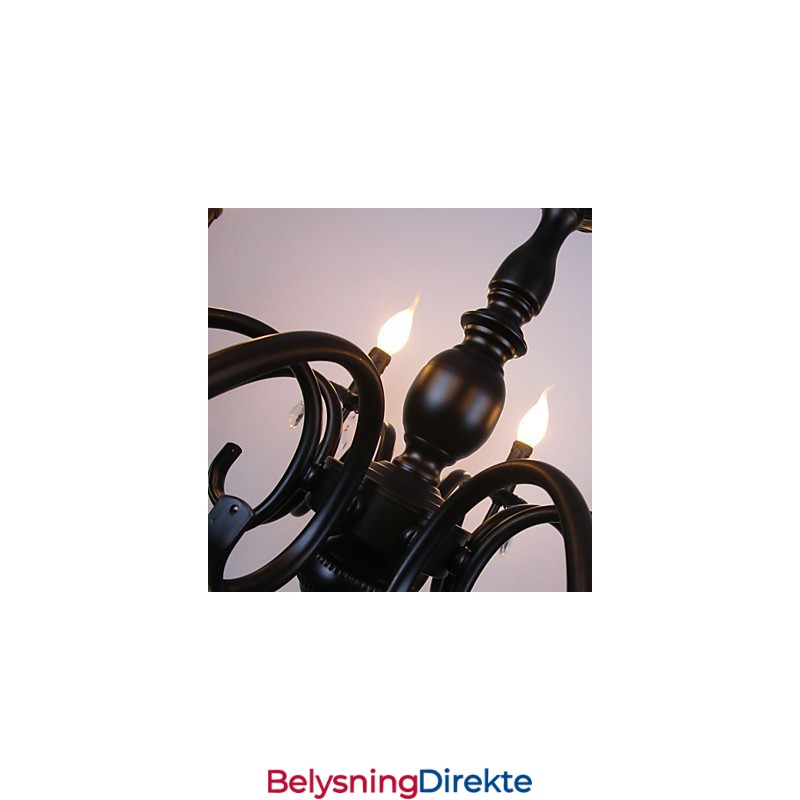 Europeisk Stil Lysekrone Krystalllampe Enkel Jernkunstlampe Dekorativ Lampe