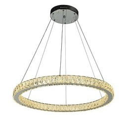 Dimmbar Ringformet Taklampe Moderne Lysekronebelysning Innendørslampe Med Fjernkontroll