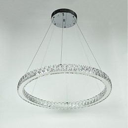 Dimmbar Ringformet Taklampe Moderne Lysekronebelysning Innendørslampe Med Fjernkontroll