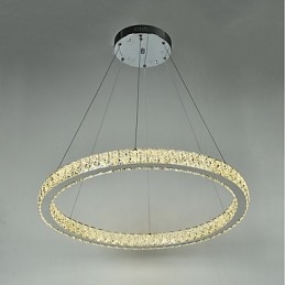 Dimmbar Ringformet Taklampe Moderne Lysekronebelysning Innendørslampe Med Fjernkontroll