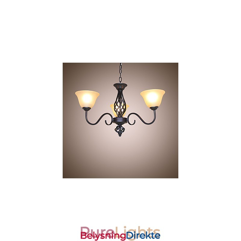 Tradisjonell Klassisk Rustikk Hytte Vintage Retro Landlig Andre Funksjoner For Mini-Stil Designere Metalllysekrone