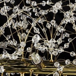 Tradisjonell Klassisk Galvanisert Funksjon For Krystallmetalllysekrone