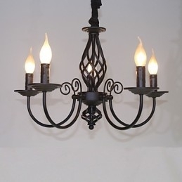 Moderne Samtids Tradisjonell Klassisk Vintage Retro Andre Funksjoner For Mini Stil Stearinlys Stil Metalllysekrone