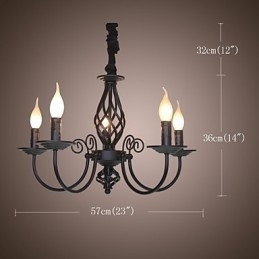 Moderne Samtids Tradisjonell Klassisk Vintage Retro Andre Funksjoner For Mini Stil Stearinlys Stil Metalllysekrone