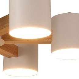 Lysekrone Med 6 Lys Moderne Samtidsstil Tradisjonell Klassisk Vintage Landlig Treelement For Tre