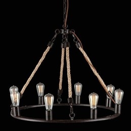 Vintage Mini-Stil Maleri Metalllysekrone
