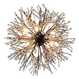 Moderne Lysekrone Fyrverkeri Vintage Smijern Med 8 Lys Lysekrone Øy Anhengsbelysning Taklampe