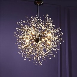 Moderne Lysekrone Fyrverkeri Vintage Smijern Med 8 Lys Lysekrone Øy Anhengsbelysning Taklampe