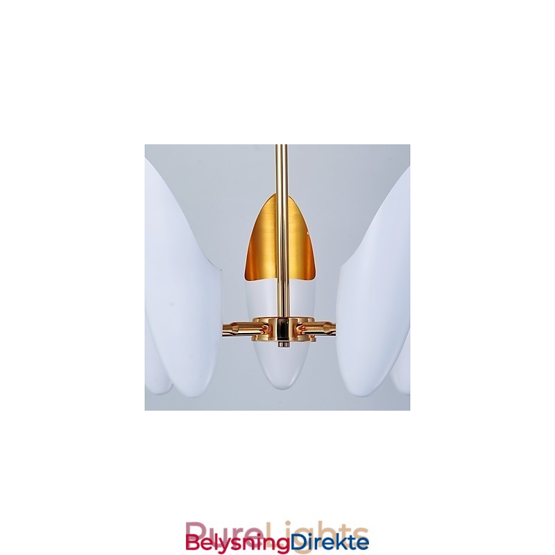 Lysekrone Med 5 Lys Brief Art Moderne Pendellampe