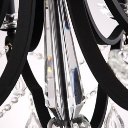 Krystalllysekrone Med 5 Lys Moderne Samtidsstil Tradisjonell Klassisk Rustikk Hytte Vintage Retro Lanterne Tromme Landlig Maling