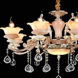 Moderne Samtids Tradisjonell Klassisk Sinklegering Funksjon For Krystall Mini Stil Metall Pendellampe