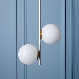 Rustikk Hyttemaling For Designere, Metall Innendørsbutikker, Lysekrone Med 2 Lyspærer