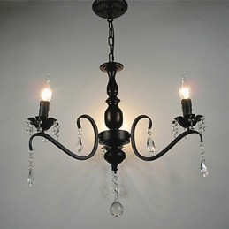 Krystalllysekrone I Europeisk Stil, Smijernslampe, Kreative Stearinlys Og Lanterner