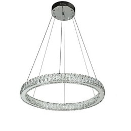 Dimmbar Ringformet Innendørs Taklampe Pendellampe Moderne Lysekronebelysning Lysekronelampe Med Fjernkontroll