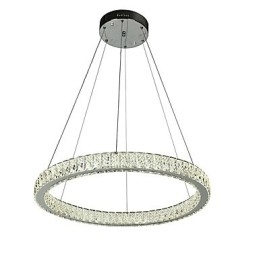 Dimmbar Ringformet Innendørs Taklampe Pendellampe Moderne Lysekronebelysning Lysekronelampe Med Fjernkontroll