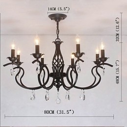 Krystalllysekrone I Europeisk Stil Spiselys Enkle Kreative Stearinlys Lamper Og Lanterner Nyhetsbelysning