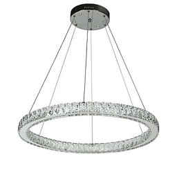 Dimmbar Ringlampe I Tak, Pendellampe, Moderne Lysekronebelysning, Innendørslampe Med Fjernkontroll
