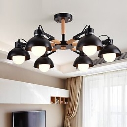 Tradisjonell Klassisk Rustikk Hytte Vintage Retro Malerifunksjon For Mini-Stil Metalllysekrone