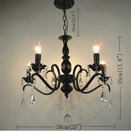 Nyhetsbelysning Europeisk Stil Smijernslampe Originalitet Individualitet Dekorasjon Stearinlyslampe Lysekrone