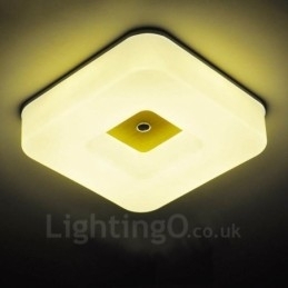 Moderne, Samtidskunstnerisk Nordisk Stil, Innfelt Taklampe Med Akrylskjerm