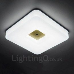 Moderne, Samtidskunstnerisk Nordisk Stil, Innfelt Taklampe Med Akrylskjerm