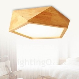 Moderne, Samtidskunstnerisk Nordisk Stil, Innfelt Taklampe Med Akrylskjerm
