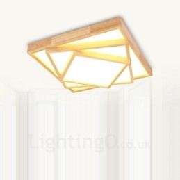 Moderne, Samtidskunstnerisk Nordisk Stil, Innfelt Taklampe Med Akrylskjerm