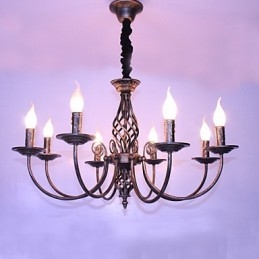 Retro Designere Stearinlysstil Andre Metalllysekrone