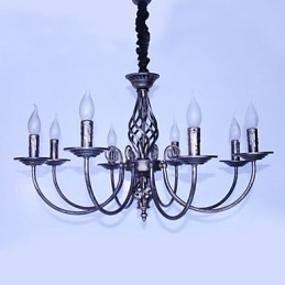 Retro Designere Stearinlysstil Andre Metalllysekrone