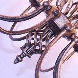 Retro Designere Stearinlysstil Andre Metalllysekrone