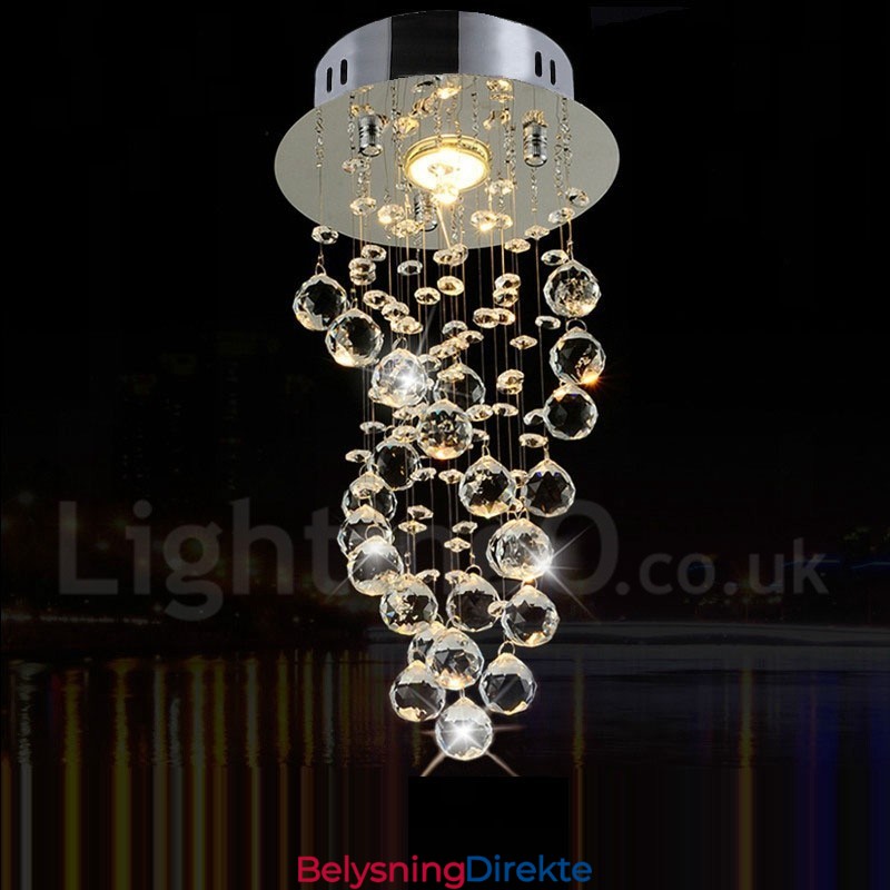 1 Lys Moderne K9 Krystall Takpendellampe Innendørs Lysekrone Belysning Lamper Armaturer