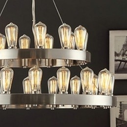 Vintage Mini-Stil Krommetalllysekrone