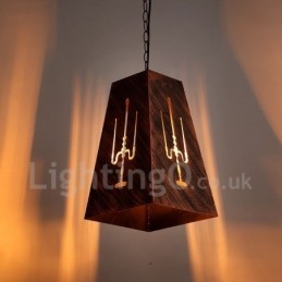 1 Lys Retro Vintage Pendellampe Kaféhus Pendellampe
