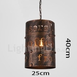 1 Lys Retro Vintage Pendellampe Kaféhus Pendellampe
