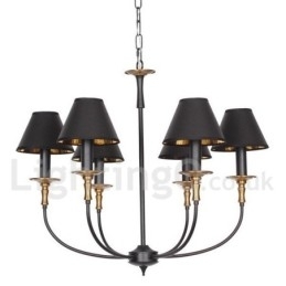 Rustikk Retro Moderne Lysekrone Med 6 Lys