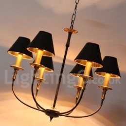 Rustikk Retro Moderne Lysekrone Med 6 Lys