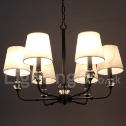 Rustikk Retro Moderne Lysekrone Med 6 Lys