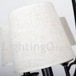 Rustikk Retro, Svart, Moderne Lysekrone Med 5 Lys