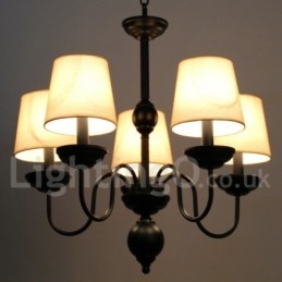 Rustikk Retro Moderne Lysekrone Med 5 Lys