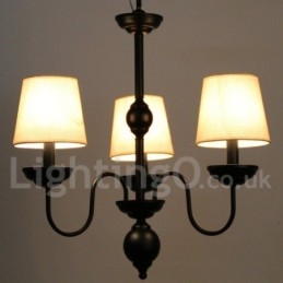 Rustikk Retro Moderne Lysekrone Med 3 Lys