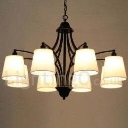 Rustikk Retro Moderne Lysekrone Med 8 Lys